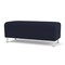 Lesro Siena Lounge Reception Loveseat Bench, Brushed Steel, OH Navy Upholstery SN6001 - alternate 3
